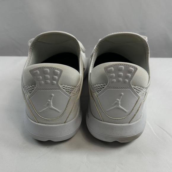 Jordan Fly 89 White/Cream Basketball Sneakers with Silver Accents Sz 10.5 - Picture 5 of 13